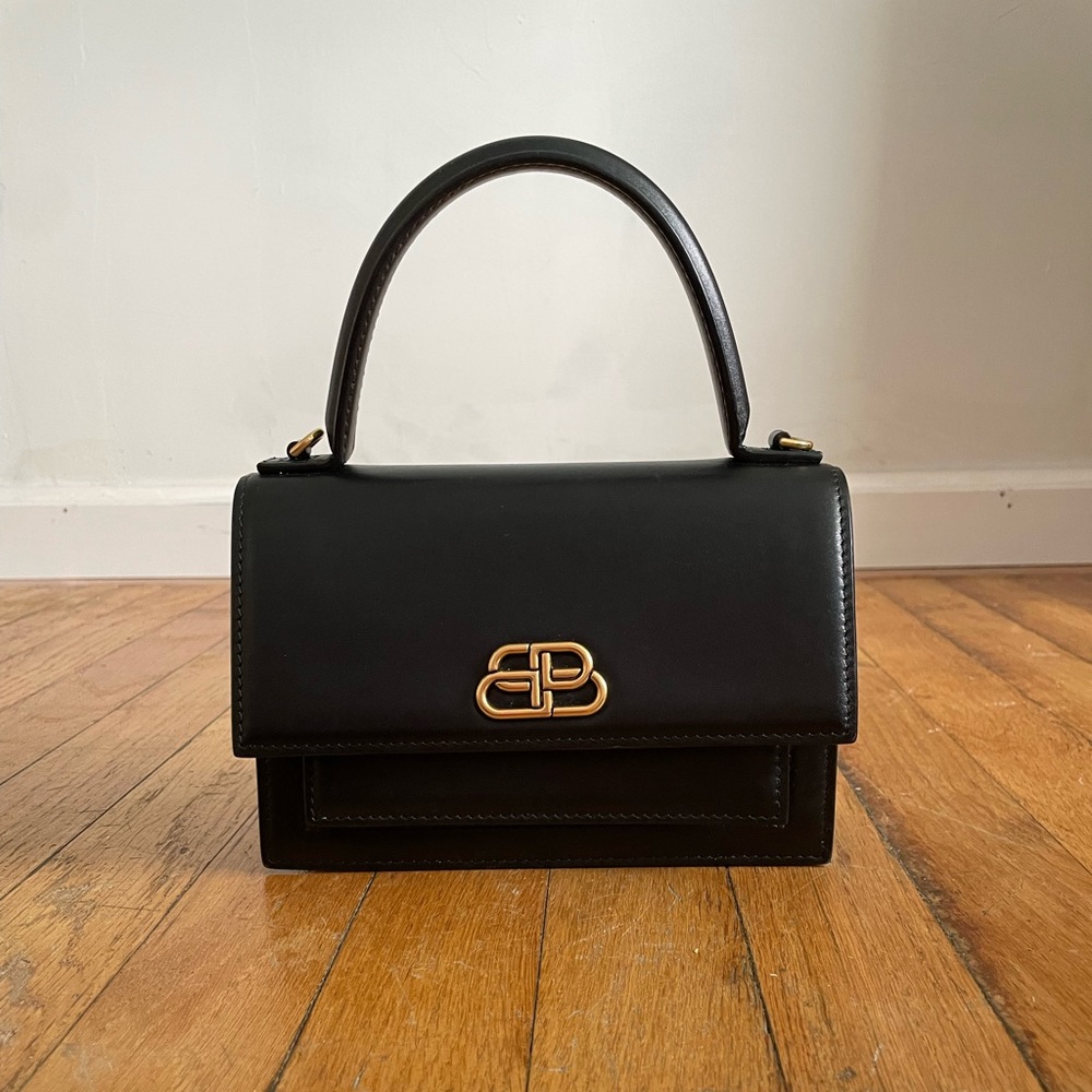 Balenciaga Sharp top handle bag with cross body strap